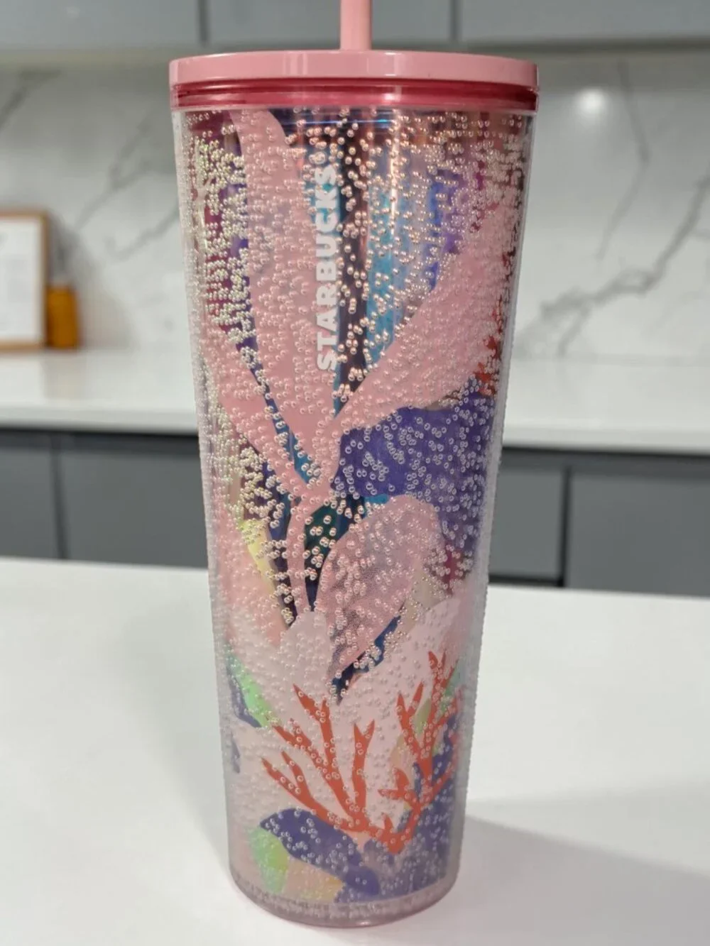 Starbucks Summer 2021 Coral Reef Bubble Venti 24oz Tumbler